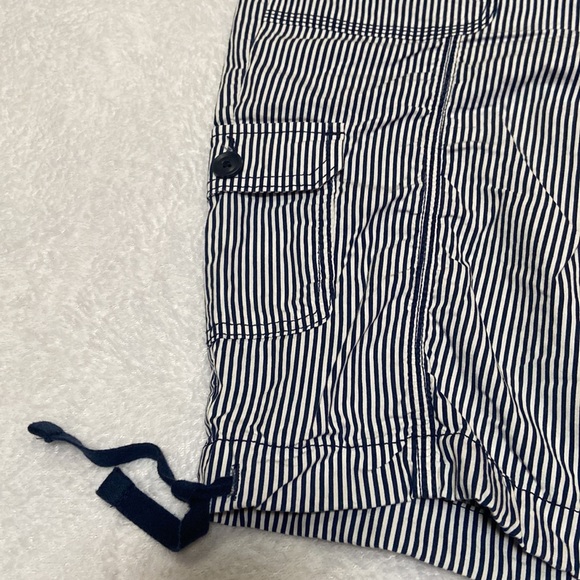 St.John’s Bay Size 16 Striped Shorts Navy & White - Picture 5 of 10